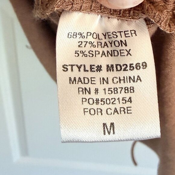 Mable Midi Caramel Casual Dress Size M - Picture 4 of 7